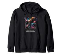 Woke Beats Hate and Willful Ignorance Zip Hoodie