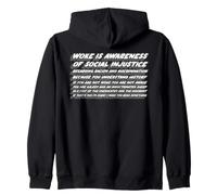 Woke Is Awareness of Social Injustice | Awake Politics Zip Hoodie