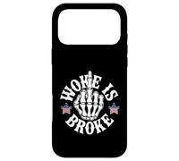 Woke Is Broke Anti-Woke Funny Conservative Patriotic Slogan Case for iPhone 17 Pro Max