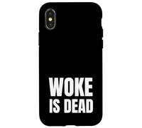 Woke Is Dead Funny SP Reference Ironic Humor Brainrot Case for iPhone X/XS