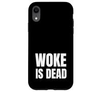 Woke Is Dead Funny SP Reference Ironic Humor Brainrot Case for iPhone XR