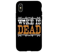 Woke Is Dead Go Woke Go Broke Unwoke Meme Case for iPhone X/XS
