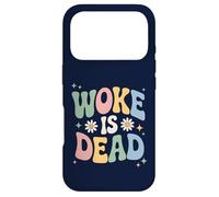 Woke is Dead Sarcastic Retro Groovy Message For Activists Case for iPhone 17 Pro