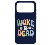 Woke is Dead Sarcastic Retro Groovy Message For Activists Case for iPhone 17 Pro Max