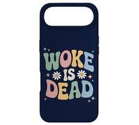 Woke is Dead Sarcastic Retro Groovy Message For Activists Case for iPhone Air