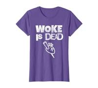 Woke Is Dead Stake Through Heart Bold Message For Activists T-Shirt