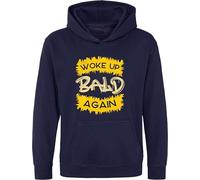 Woke up bald again Hoodie, Funny hoodie, Father's Day hoodie, Dad gift hoodie, Bald Guy hoodie, Bald Hair hoodie, Gift for boyfriend hoodie, Bald men hood Top Navy
