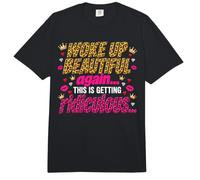 Woke Up Beautiful Again This is Getting Ridiculous Leopard Comfort Colors Adult Heavyweight T-Shirt