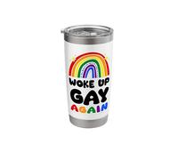 Woke Up Gay Again LGBT Community Stainless Steel Insulated Tumbler