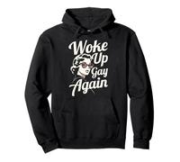 Woke Up Gay Again - Retro 1950's Film Noir Party Pride Woman Pullover Hoodie