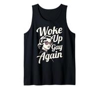 Woke Up Gay Again - Retro 1950's Film Noir Party Pride Woman Tank Top