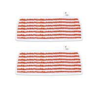 WOKEEPOW 2 Replacement Covers for Vileda Steam Plus XXL Steam Cleaner | With strong scrubber strip, replacement pads for Vileda Steam XXL, reinforced edges, for tiles, parquet and laminate