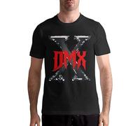 WOKERUI DMX T Shirts Shirt Mens Comfortable Short Sleeve Cotton T-Shirt Tops Size L Black