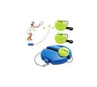 WOKICOR Tennis Trainer Set With 2 Rebound Balls - Self-Study Exercise Training Tool for Solo Adults (Blue)