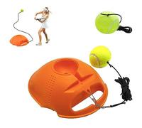 WOKICOR Tennis Trainer Set with 2 Rebound Balls, Self-Study Exercise Training Tool for Solo Training Adults (Orange)