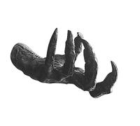 Wokii Witch's Demon Hand Wall Hanging Statues, Halloween Decor Gothic Horror Wall Sculpture Decor, Resin Retro Wall Art Mounted Hang Decoration Room Or Outdoor Key Jewelry Holder