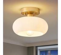 WOKNOS Modern Crystal Semi Flush Mount Ceiling Light,Ceiling Lighting Fixture,