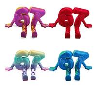 WOKNOW Steal A Brainrot 67 Collectible Figures, Colorful Artistic Desktop Ornaments, Mini Statue, as A Creative Display Decorative Gift, at Home and Office, 4pcs