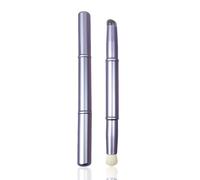 WOKOTO 1pcs Chrome Blue Double-Headed Nail Art Brushes Silicone Ombre Nail Brushes And Nail Dust Brushes Picking Dotting Gradient Pen Brush Nail Ombre Brush For Acrylic Nails Painting Cleaning
