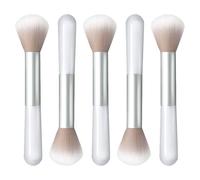WOKOTO 5PCS Nail Dusting Brush Collector Brush For Nails Art Dust Cleaning Brushes, Blush/Powder Brush Makeup Brushes For Women & Girls, Nail Brushes For Nail Art Acrylic Cleaning Tools