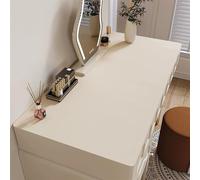 Wokuaile Leather Desk Pad, Waterproof Laptop Computer Desk Keyboard Mat Table Protector Blotter Mat, Large Mouse Pad for Office, Work, Home Decor, Beige, 15.8" x 23.6"