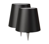 WOKWOYIO Wireless Bottle Lamp， Wireless Lamps Rechargable, Touch Control Stepless Dimming 15 Color Temperatures Bottle Lamp Kit Lampshade for Bar,Restaurant，Room Decor（Black-2P）