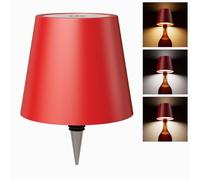 WOKWOYIO Wireless Bottle Lamp， Wireless Lamps Rechargable, Touch Control Stepless Dimming 3 Color Temperatures Bottle Lamp Kit Lampshade for Bar,Restaurant，Room Decor
