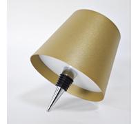 WOKWOYIO Wireless Bottle Lamp， Wireless Lamps Rechargable, Touch Control Stepless Dimming 3 Color Temperatures Bottle Lamp Kit Lampshade for Bar,Restaurant，Room Decor（Mattegold）