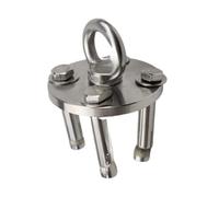 Wokyo Heavy Duty Swing Hangers, 304 Stainless Steel Fixing Hanger 1100 LB Capacity Ceiling Mount Hooks Aerial Yoga Swing Hammock Suspensions with 4 Anchor Screws Bracket Buckle Rope