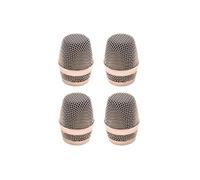 Wokyo Microphone Head Replacement, 4PCS Gold Steel Mesh Microphone Grill Head Protects the Microphone Capsule Pop Filter Reduces Wind Noise for Baier 780 790 Veda M3 M5