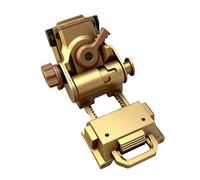 Wokyo Night Vision Goggles Mount CNC Metal for l4g24 NVG Mount Adjustable Aluminum Helmet Mounts for PVS15/PVS18 Tactical Night Vision Goggles Head Mounted (Brown)