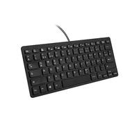 Wokyo TT-A01 USB Keyboard, Mute Typing, Space-Saving Layout, Russian/French/German Language Support (German)