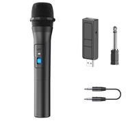 Wokyo Wireless Microphone Portable Handheld Karaoke Mic Speaker Player Recorder ABS Plastic Professional Universal USB Reception Microphone for Karaoke Church Speech Wedding Party Singing