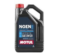 WOL 0W20 Fully Synthetic Engine Oil Motul-NGEN HYBRID API SP 111902 - Synthetic Organic Base Car Engine Oil - 50% Recycled Plastic Bottle (4 L)