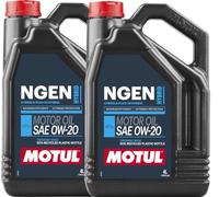 WOL 0W20 Fully Synthetic Engine Oil Motul-NGEN HYBRID API SP 111902 - Synthetic Organic Base Car Engine Oil - 50% Recycled Plastic Bottle (8 L)