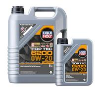 WOL 0W20 Top Tec 6200 Synthetic Technology 20789 Engine Oil ACEA C5 Low Friction Car Oil (6L)