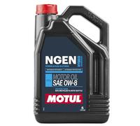 WOL 0W8 Fully Synthetic Engine Oil Motul-NGEN HYBRID API SP 111845 - Synthetic Organic Base Fuel Economy Car Engine Oil - 50% Recycled Plastic Bottle (4L)