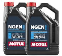 WOL 0W8 Fully Synthetic Engine Oil Motul-NGEN HYBRID API SP 111845 - Synthetic Organic Base Fuel Economy Car Engine Oil - 50% Recycled Plastic Bottle (8L)