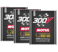WOL- 300V 5W-40 COMPETITION Car Racing Motor Oil 110817 - Full Synthetic Engine Lubricant 2 Liter - High Performance 4-Stroke Ester Core Technology Oil (6L)