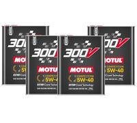 WOL- 300V 5W-40 COMPETITION Car Racing Motor Oil 110817 - Full Synthetic Engine Lubricant 2 Liter - High Performance 4-Stroke Ester Core Technology Oil (8L)