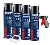 WOL DINITROL 1000 CLEAR CAVITY WAX 500ML AEROSOL 4 UNITS + EXTENSION NOZZLE + CANGUN DIN15