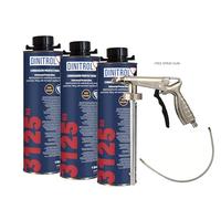 WOL-DINITROL 3125 HS HIGH SOLIDS RUST PROOFING CAVITY WAX 1 LITRE 3 UNITS + SPRAYGUN DIN7