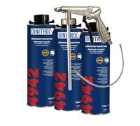WOL DINITROL 4942 UNDERBODY CHASSIS RUST PROOFING BROWN WAX 1 LITRE 3 UNITS + SPRAYGUN DIN46