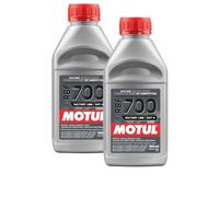 WOL DOT 4 Brake Fluid Motul 109452 Brake Fluid Factory Line RBF700 500ML - Fully Synthetic Brake Fluid (2 Units)