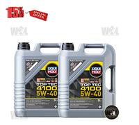 WOL Fully Synthetic Motor Oil 5W40 Gasoline & Diesel Engines 9511 - High Performance Liqui Moly Top Tec 4100-10 l