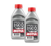 WOL WORLD OF LUBRICANT WOL DOT 4 Brake Fluid Motul 100948 Brake Fluid Factory Line RBF600 500ML - Fully Synthetic Brake Oil Dot (2 Units)