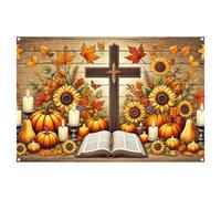 WOLADA Thanksgiving Day Banner Backdrop Thanksgiving Day Photography Background 70.8x47.2 Inches FW126