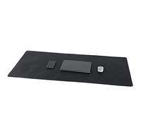 Wolaile Desk Pad 47x23 inches,PU Leather Desk Blotter,Non-Slip Base Waterproof Surface Office Desk Mat Protector,Old Desktop Cover Decor,Large Mouse Pad,Black