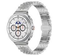 Wolait Stainless Steel Band for Samsung Galaxy Watch 8 40mm 44mm/Classic 46mm 2025 Bands,No Gap Business Metal Strap for Galaxy Watch 8 Band Men Women,Silver