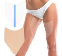 WOLAIYE Thigh Lift Anti Chafing Friction Tape Patches, Chafe Protection Thigh Inner Adhesive Sticker, Clear Invisible Waterproof Skin Pads, 12PCS
